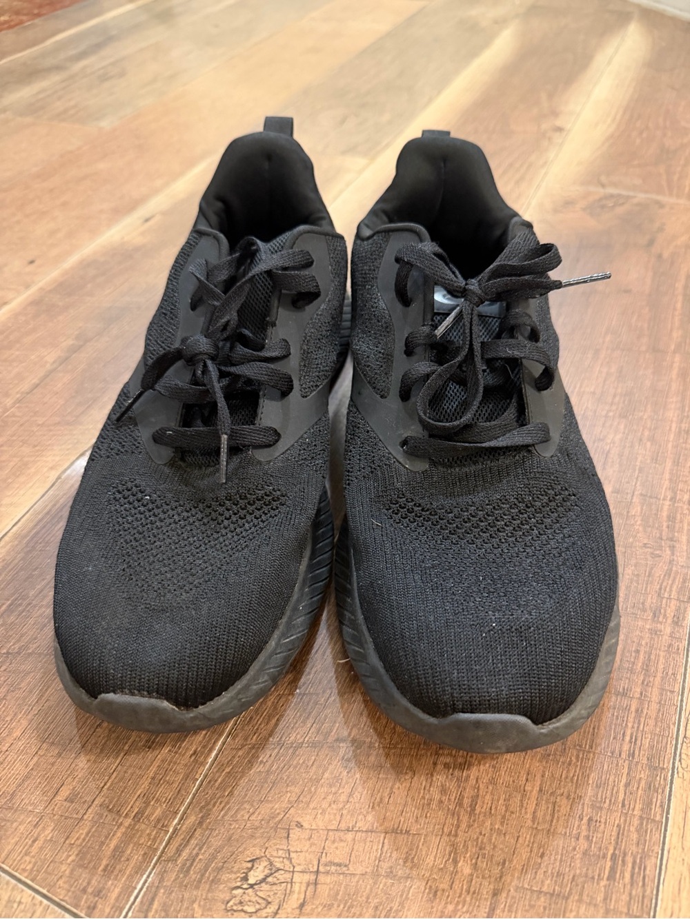 Men's Black Athletic Running Sneakers - Lightweight Comfort